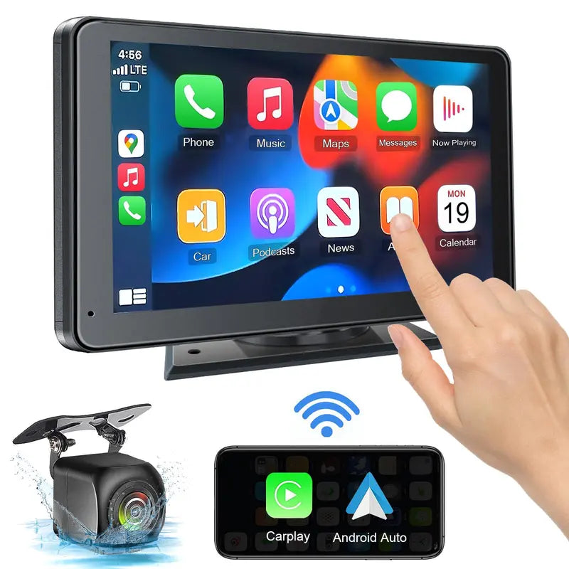 Universal Wireless CarPlay & Android Auto Adapter (7" Touchscreen)