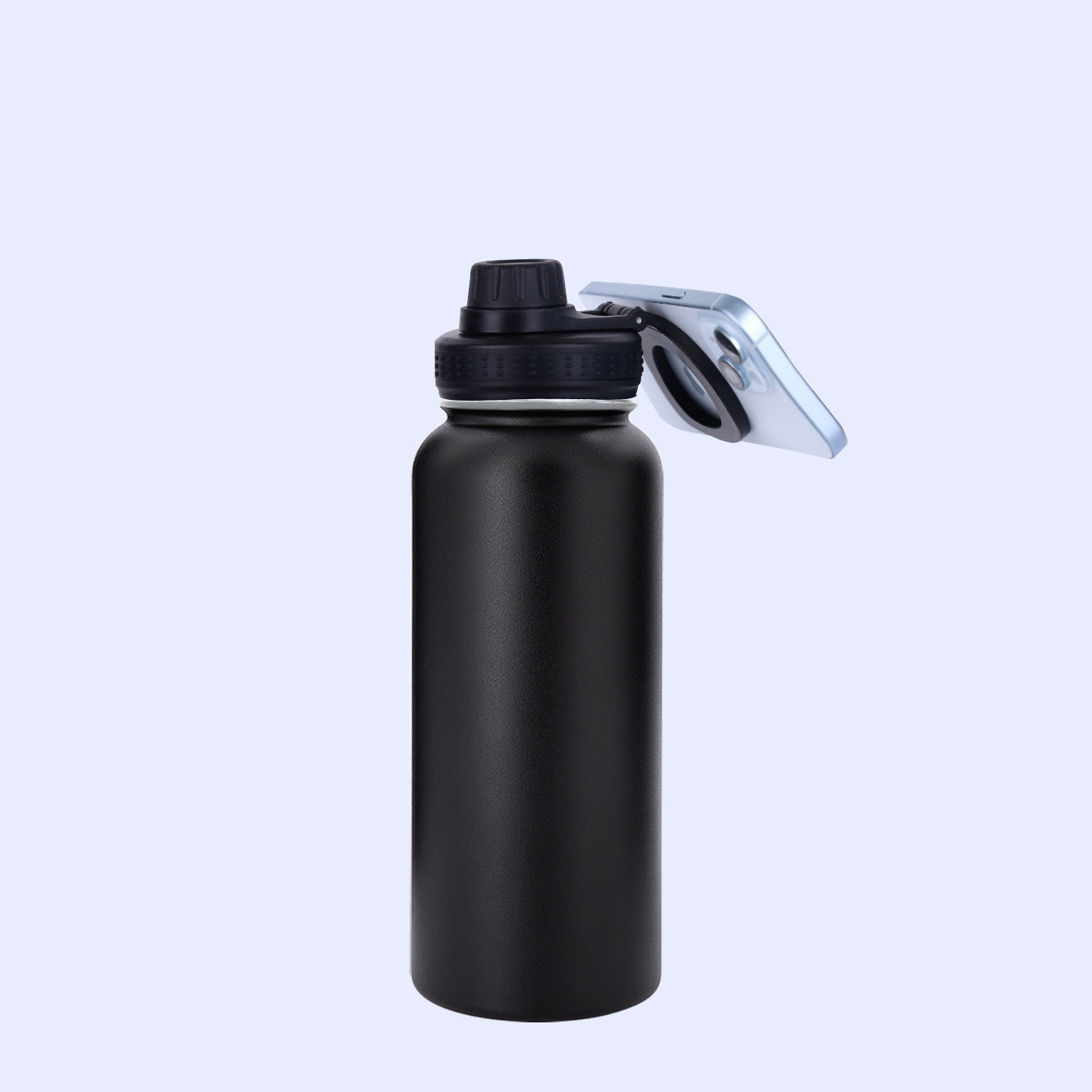 Insulated Water Bottle with Magnetic Phone Holder (1000ml)