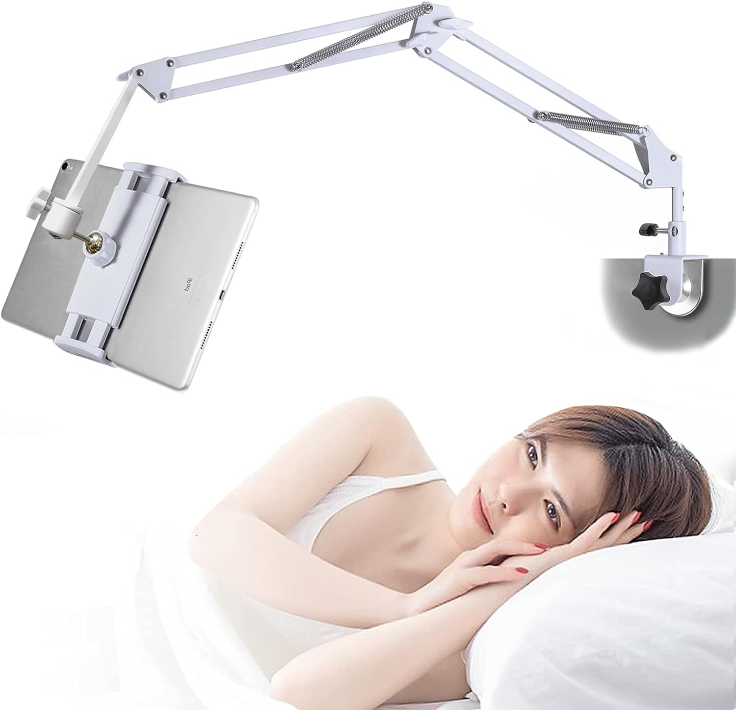 Adjustable Phone/Tablet Arm Stand for Bed & Desk 