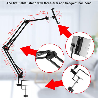 Adjustable Phone/Tablet Arm Stand for Bed & Desk 