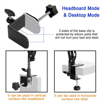 Adjustable Phone/Tablet Arm Stand for Bed & Desk 