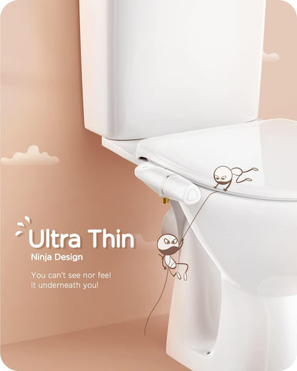 Slim Bidet Sprayer: Feminine/Posterior Wash, Adjustable Pressure