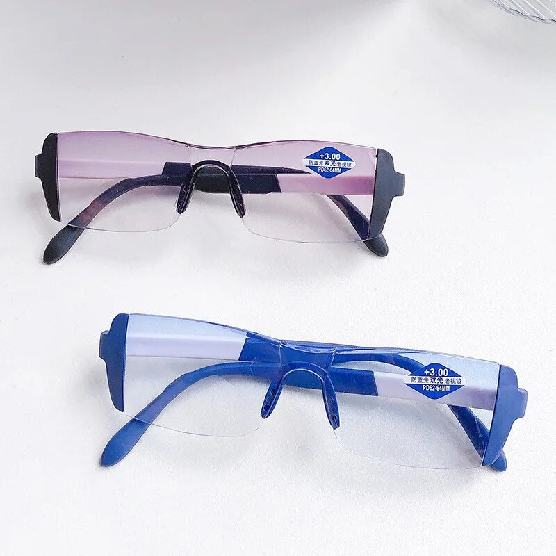 Unisex Bifocal Reading Glasses with Anti-Blue Light (+1.0 to +4.0)