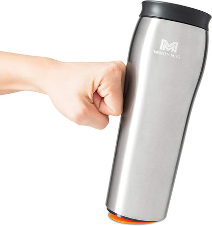 Never Spill Mug: Mug: 16oz, Keeps Drinks Hot/Cold & Leakproof (Rosebud)