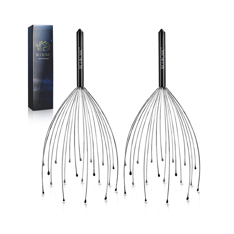 2-Pack Scalp Massager | Black | Deep Relaxation, Hair Stimulation