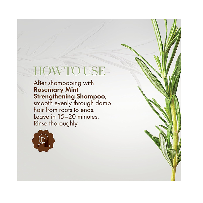 Strengthen & Repair Hair: Biotin Masque with Rosemary & Mint (12oz)