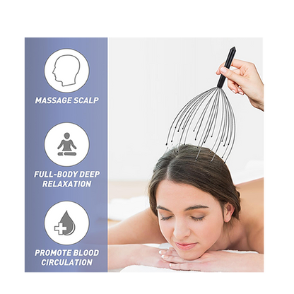 Double Bliss: Scalp & Back Massage in 1 (For Hair, Stress & More, Gift Idea, Men & Women)