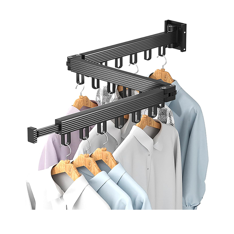 Foldable Wall Dryer Rack (220lb): Space-Saving Laundry Organizer (Steel)