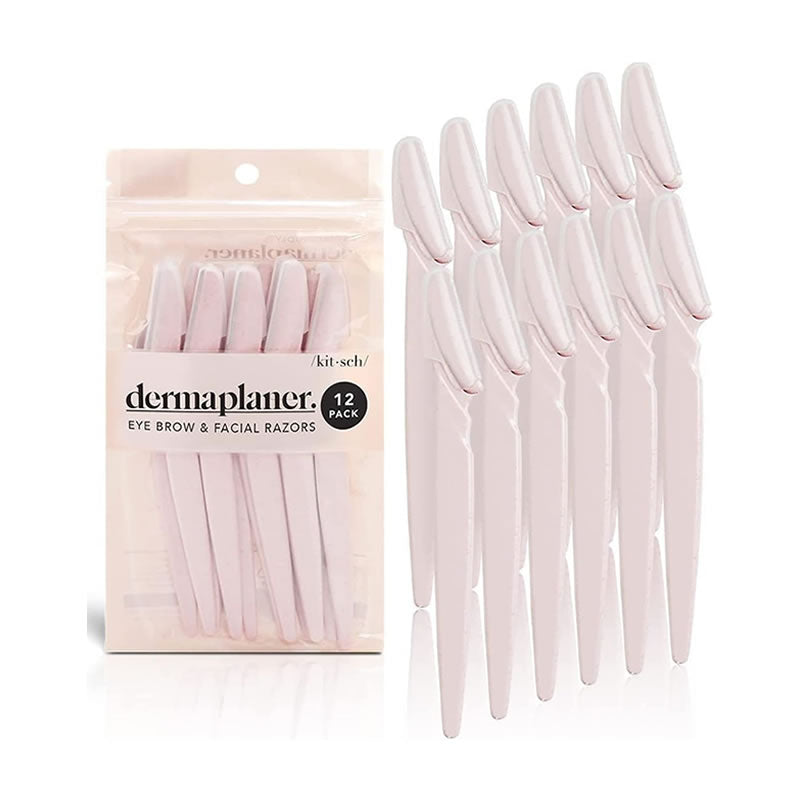  Dermaplane Razor for Women Face and Eyebrow , 12 Pc (Black)