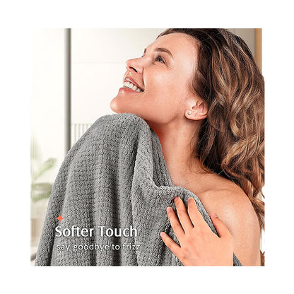 Dry Hair in Minutes! Super-Absorbent Microfiber Hair Towel Wrap (2 pack)