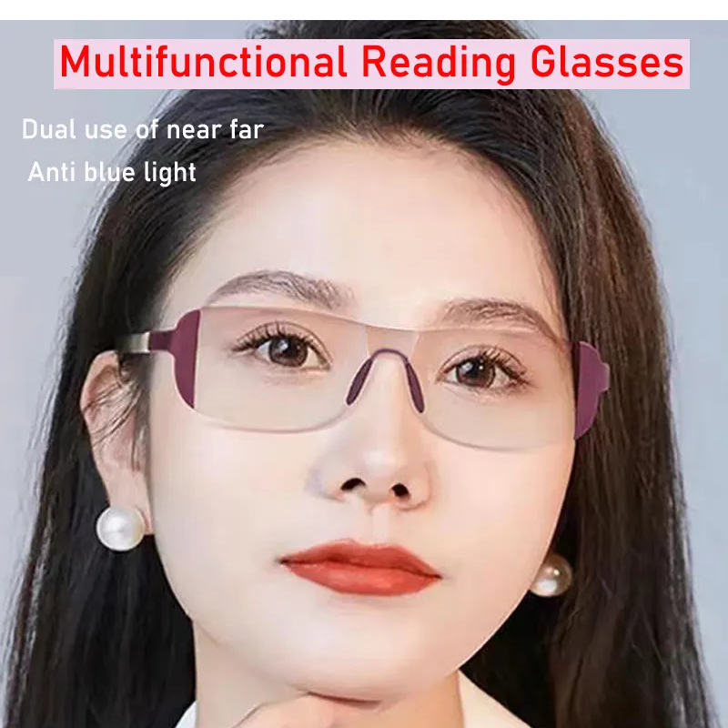 Unisex Bifocal Reading Glasses with Anti-Blue Light (+1.0 to +4.0)