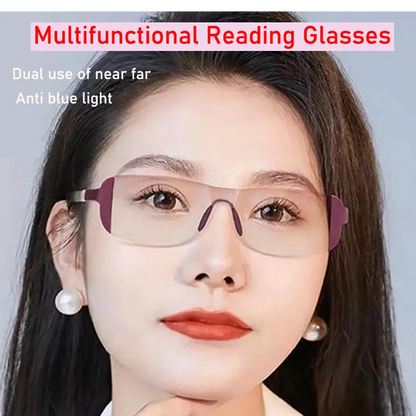 Unisex Bifocal Reading Glasses with Anti-Blue Light (+1.0 to +4.0)