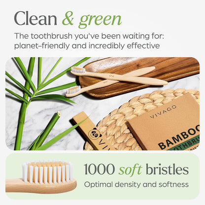 Biodegradable Bamboo Toothbrushes Bulk Soft Bristles