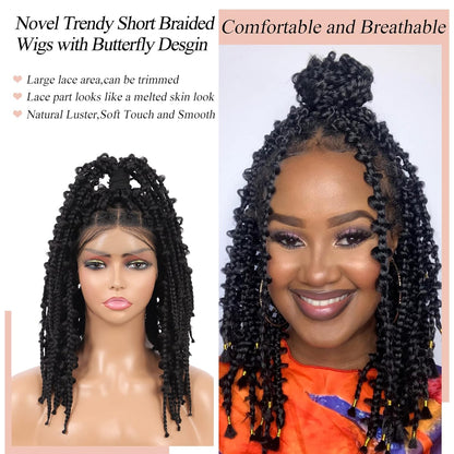 Knotless Box Braided Wigs for Women - Lace Front & Butterfly Bob Styles