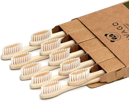 Biodegradable Bamboo Toothbrushes Bulk Soft Bristles