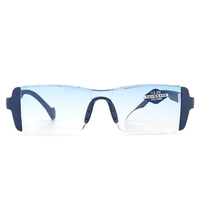 Unisex Bifocal Reading Glasses with Anti-Blue Light (+1.0 to +4.0)