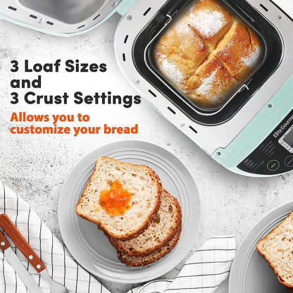 EBM8103M Bread Maker: 19 Functions, 3 Loaf Sizes, Gluten-Free (Mint)