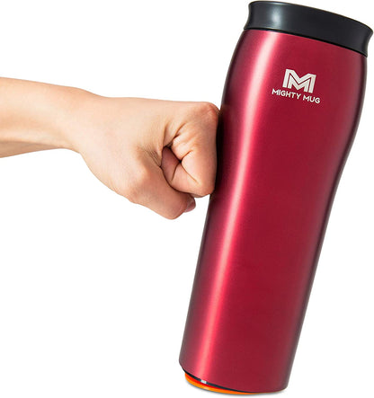 Never Spill Mug: Mug: 16oz, Keeps Drinks Hot/Cold & Leakproof (Rosebud)